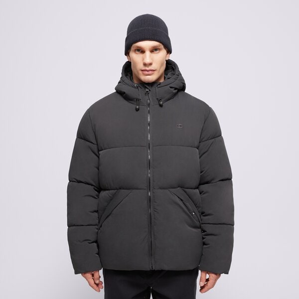 Ziemas jaka vīriešiem CHAMPION JAKA ZIEMAS HOODED JACKET 220347es503 krāsa melna