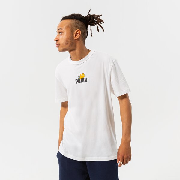 Vīriešu t krekli PUMA T-SHIRT PUMA X GARFIELD GRAPHIC TEE 534433 02 krāsa balta