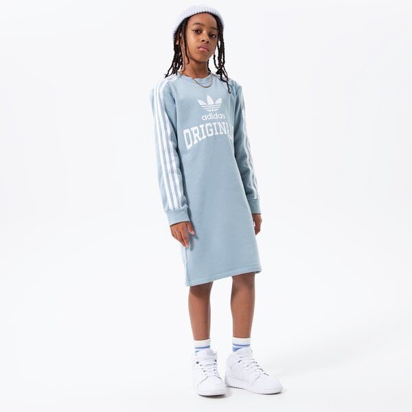 Bērnu šorti un kleitas ADIDAS KLEITA LS SPORTA KOSTIMSS GIRL hl6885 krāsa zila