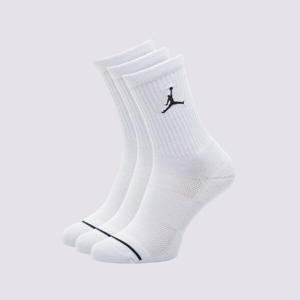 Sieviešu zeķes JORDAN ZEĶES UNISEX JORDAN JUMPMAN CREW SOCKS (3 PACK) sx5545-100 krāsa balta