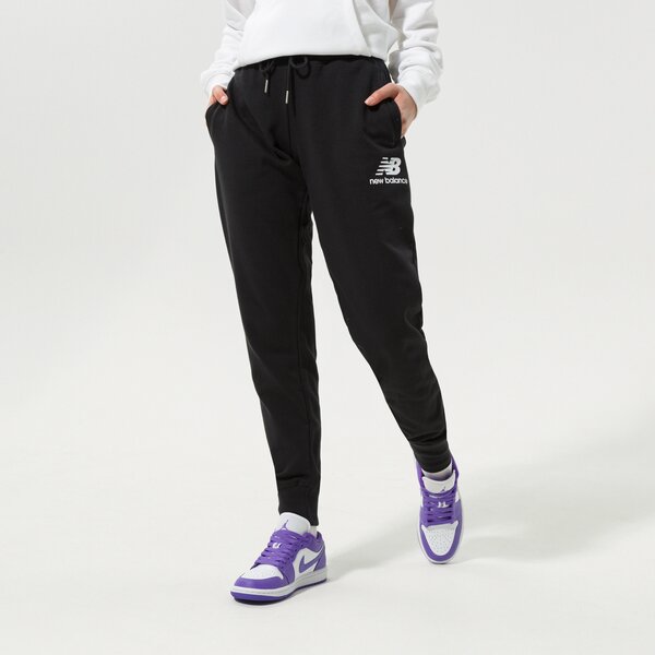 Sieviešu bikses NEW BALANCE BIKSES NB ESSENTIALS FRENCH TERRY SWEATPANT wp03530bk krāsa melna