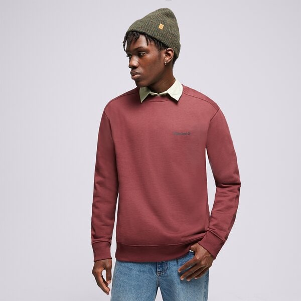 Vīriešu džemperis TIMBERLAND DŽEMPERIS SMALL LOGO PRINT CREW NECK tb0a5pdvi301 krāsa bordo