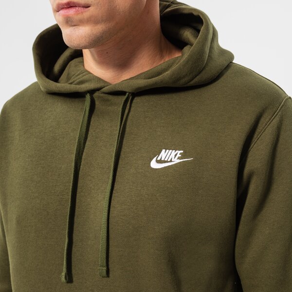 Vīriešu džemperis NIKE  DŽEMPERIS AR KAPUCI  SPORTSWEAR CLUB FLEECE bv2654-327 krāsa haki