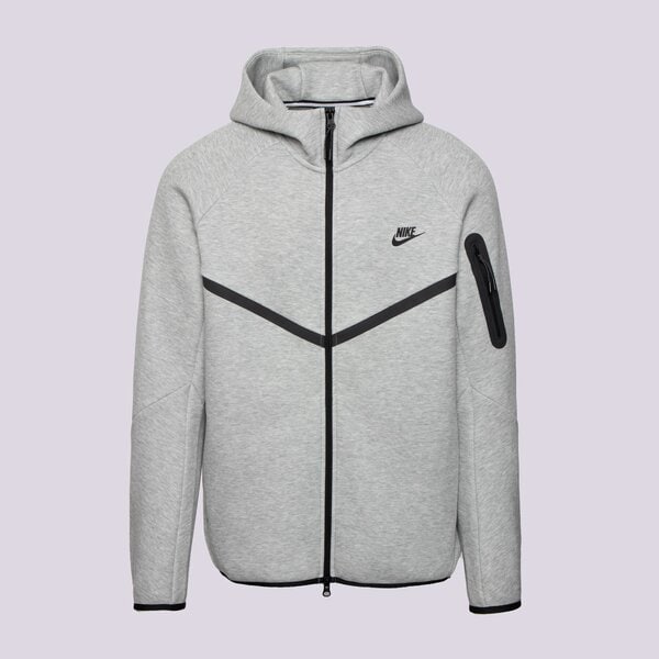 Vīriešu džemperis NIKE  DŽEMPERIS AR KAPUCI    M NK TCH FLC FZ WR HOODIE hv0949-063 krāsa pelēka