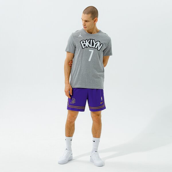 Vīriešu t krekli NIKE T-SHIRT NETS STATEMENT EDITION NBA cv9962-064 krāsa pelēka