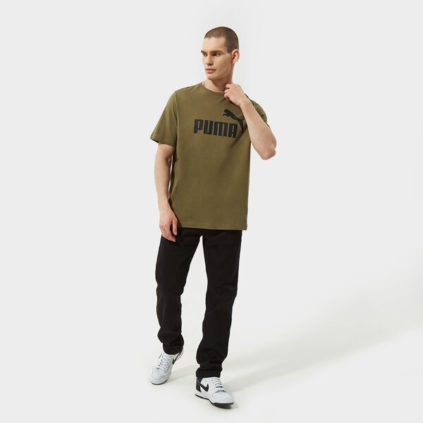 Vīriešu t krekli PUMA T-SHIRT ESS LOGO TEE 58666732 krāsa haki