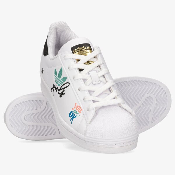 Sporta apavi bērniem ADIDAS SUPERSTAR PURE J h03995 krāsa balta