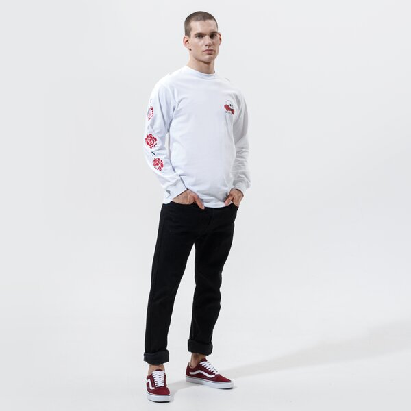 Vīriešu t krekli VANS T-SHIRT MN ROSE BED LS WHITE vn0a54dmwht1 krāsa balta