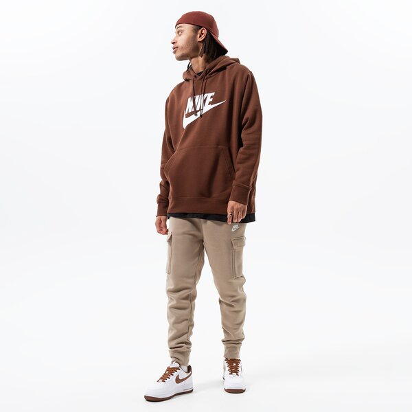 Vīriešu džemperis NIKE  DŽEMPERIS AR KAPUCI  SPORTSWEAR CLUB FLEECE bv2973-259 krāsa brūna