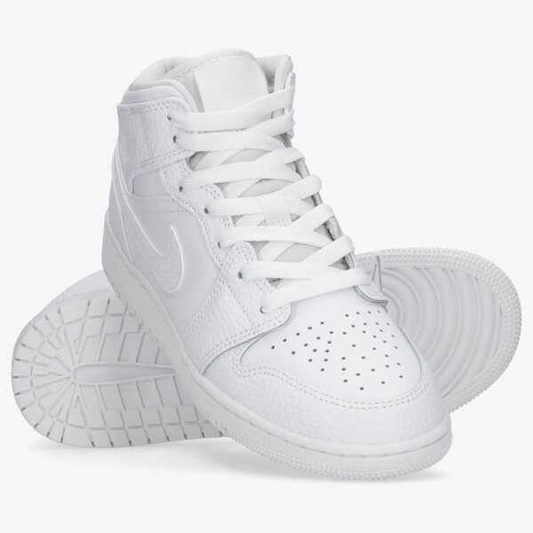 Sporta apavi bērniem AIR JORDAN 1 MID 554725-130 krāsa balta