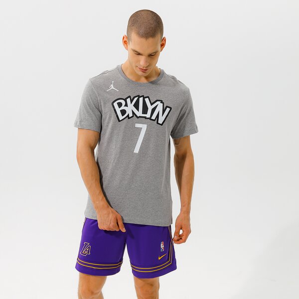Vīriešu t krekli NIKE T-SHIRT NETS STATEMENT EDITION NBA cv9962-064 krāsa pelēka