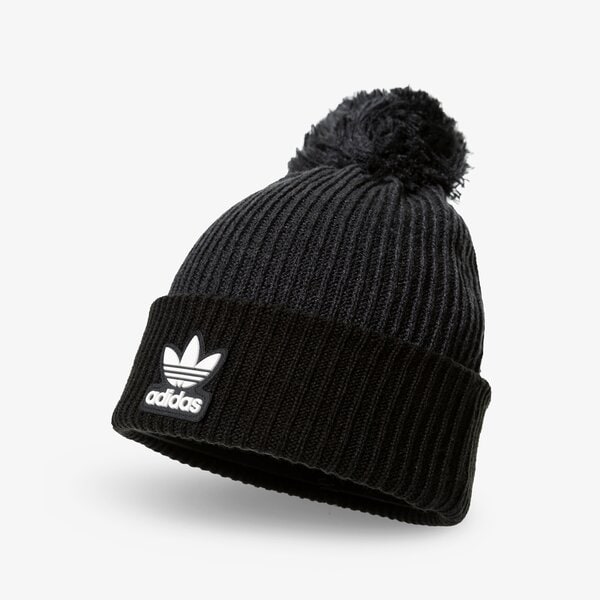 Sieviešu ziemas cepure ADIDAS CEPURE ZIEMAS AC POM BEANIE h35510 krāsa melna