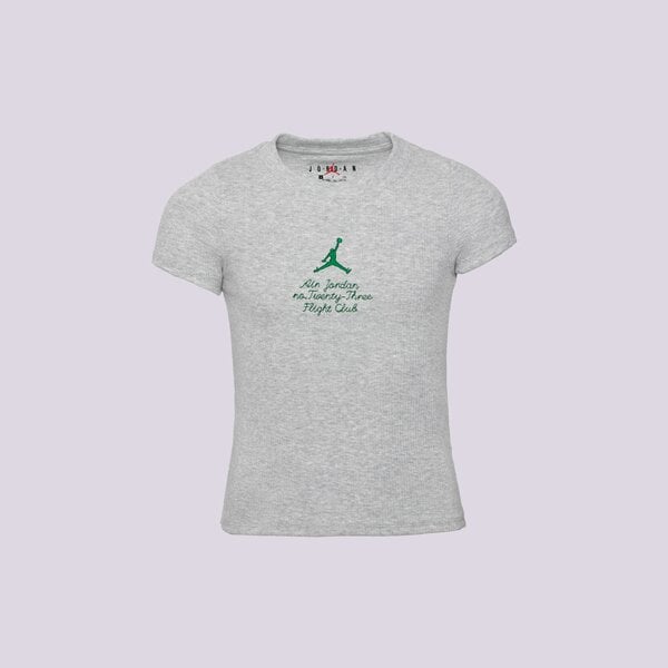 T krekli bērniem JORDAN T-SHIRT JDG COURT OF LEGENDS RIBBED TE GIRL 45d703-g2h krāsa pelēka