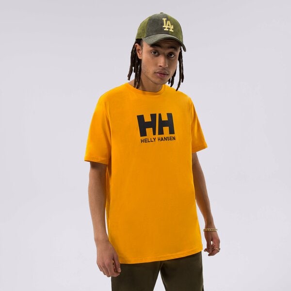 Vīriešu t krekli HELLY HANSEN T-SHIRT HH LOGO T-SHIRT 33979328 krāsa sinepju dzeltenā