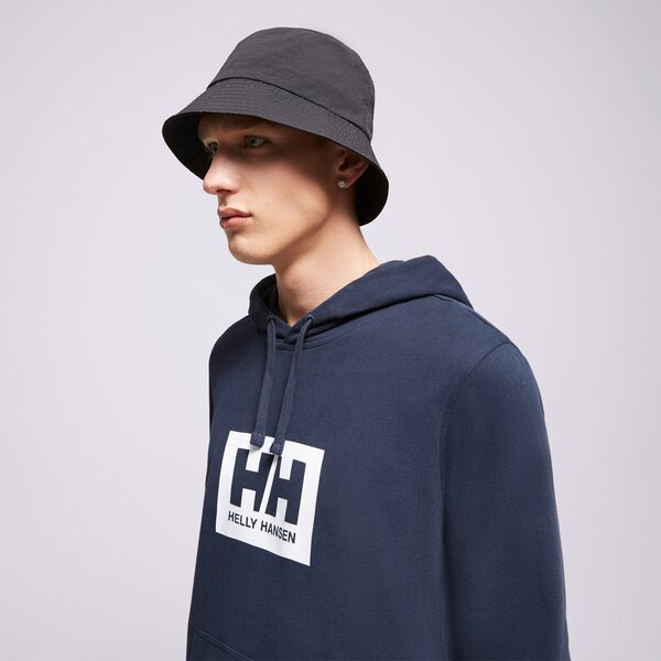 Vīriešu džemperis HELLY HANSEN  DŽEMPERIS AR KAPUCI  HH BOX HOODIE 53289598 krāsa melna