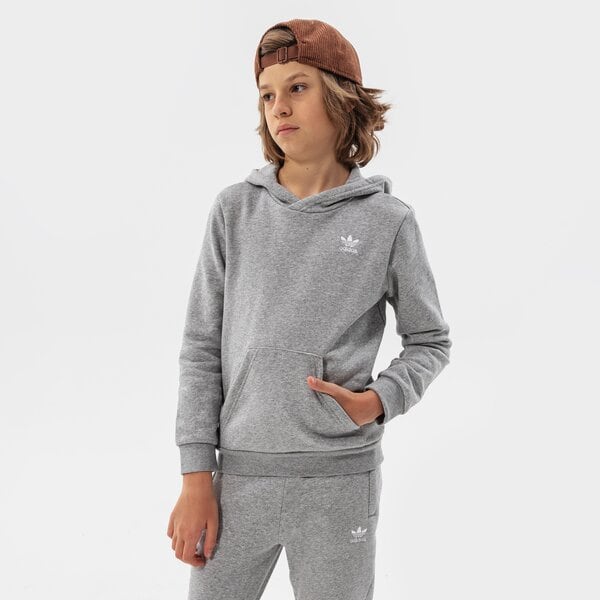 Džemperi bērniem ADIDAS  DŽEMPERIS AR KAPUCI  HOODIE BOY h32353 krāsa pelēka